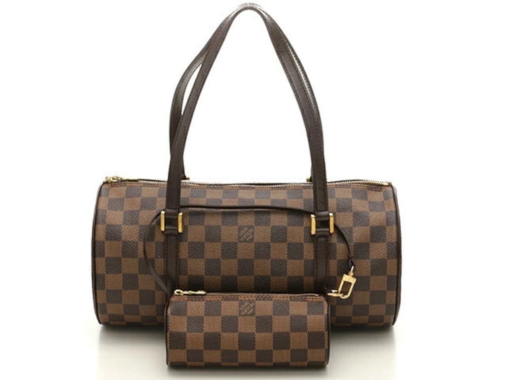 LOUIS VUITTON Papillon Handbag Damier pouch
